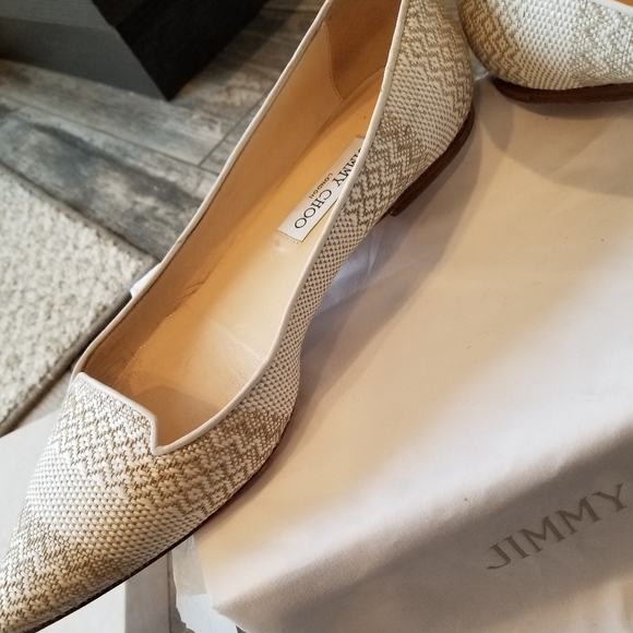 Jimmy Choo Attila Woven Fabric Loafer Flat, Size 41 (11B) - Picture 7 of 8